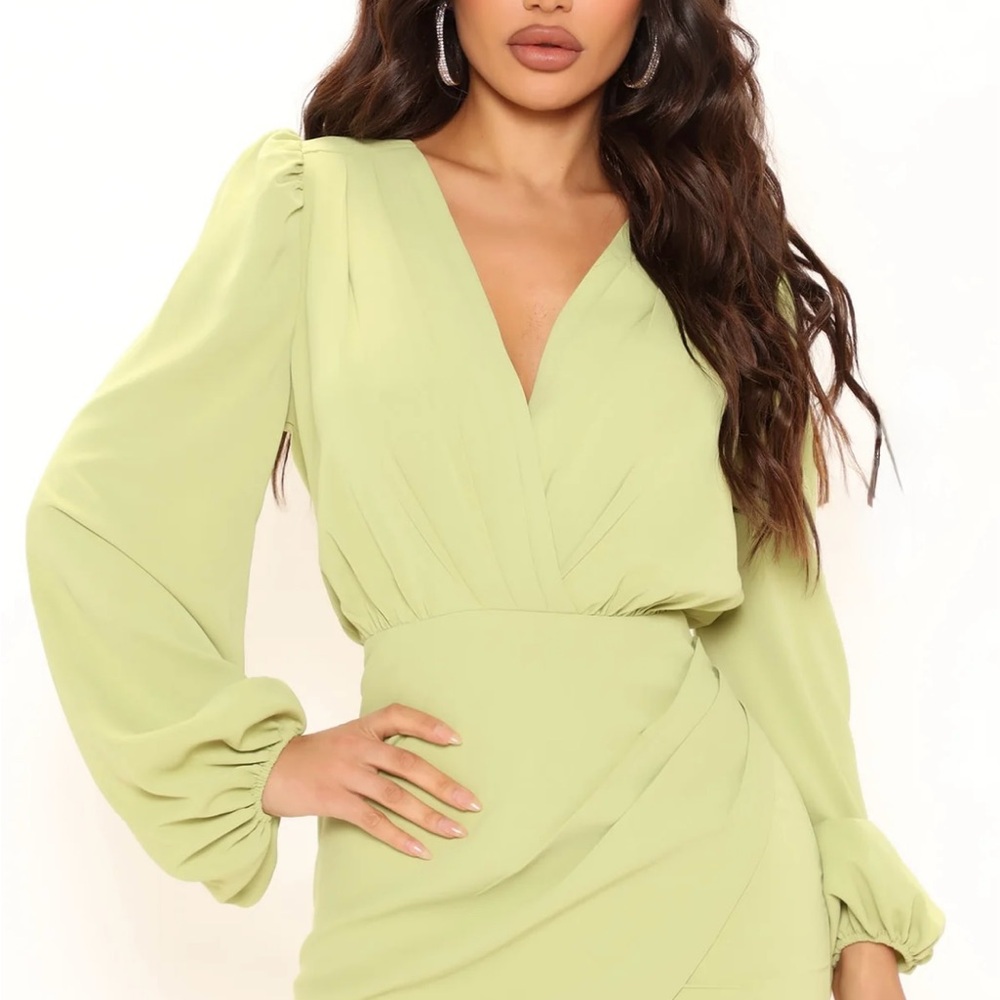 Making It Work Mini Dress - Chartreuse Fashion Nova
